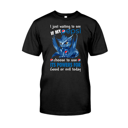 Just Waiting To See - Personalized Blue Soft Drink T-shirt and Hoodie