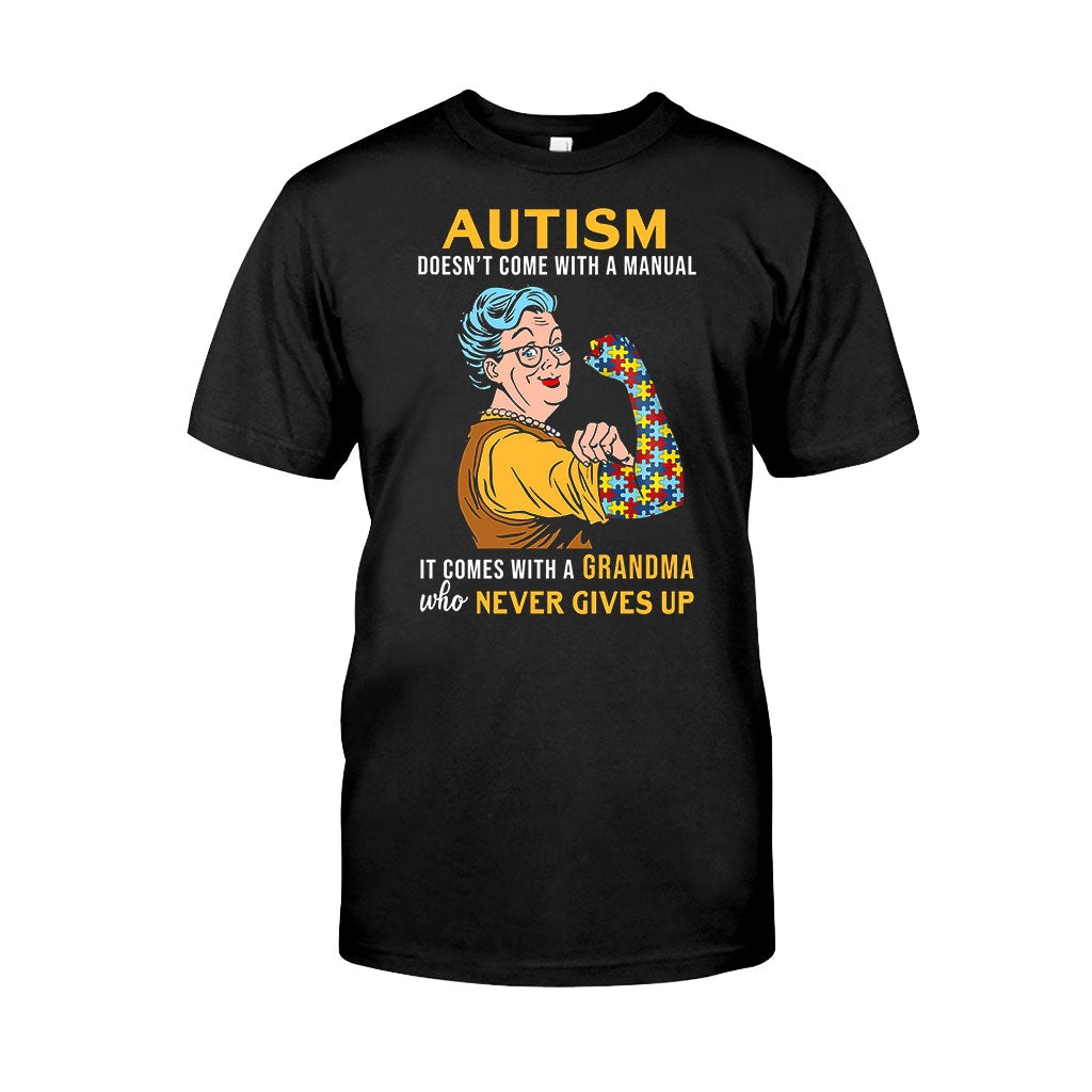 Never Give Up Autism Awareness T-shirt and Hoodie 112021