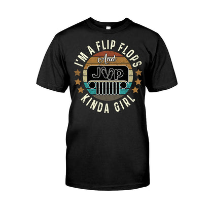 Flip Flops And Jp Kinda Girl - Car T-shirt and Hoodie 112021