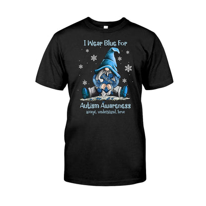 I Wear Blue - Autism Awareness T-shirt And Hoodie 062021