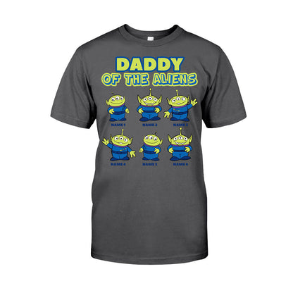 Daddy Of The Aliens - Personalized Father's Day T-shirt and Hoodie