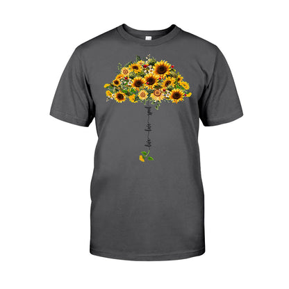 Live Love Spoil Sunflower Umbrella - Personalized Grandma T-shirt and Hoodie 1021