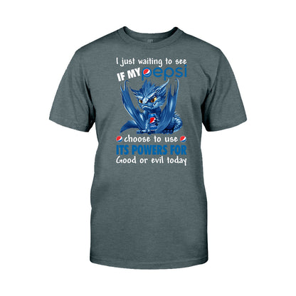 Just Waiting To See - Personalized Blue Soft Drink T-shirt and Hoodie