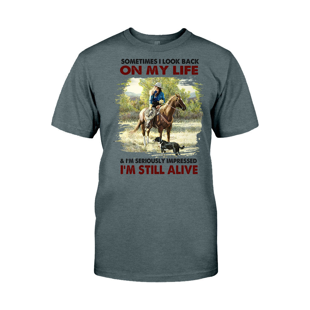 Sometimes I Look Back - Horse T-shirt and Hoodie