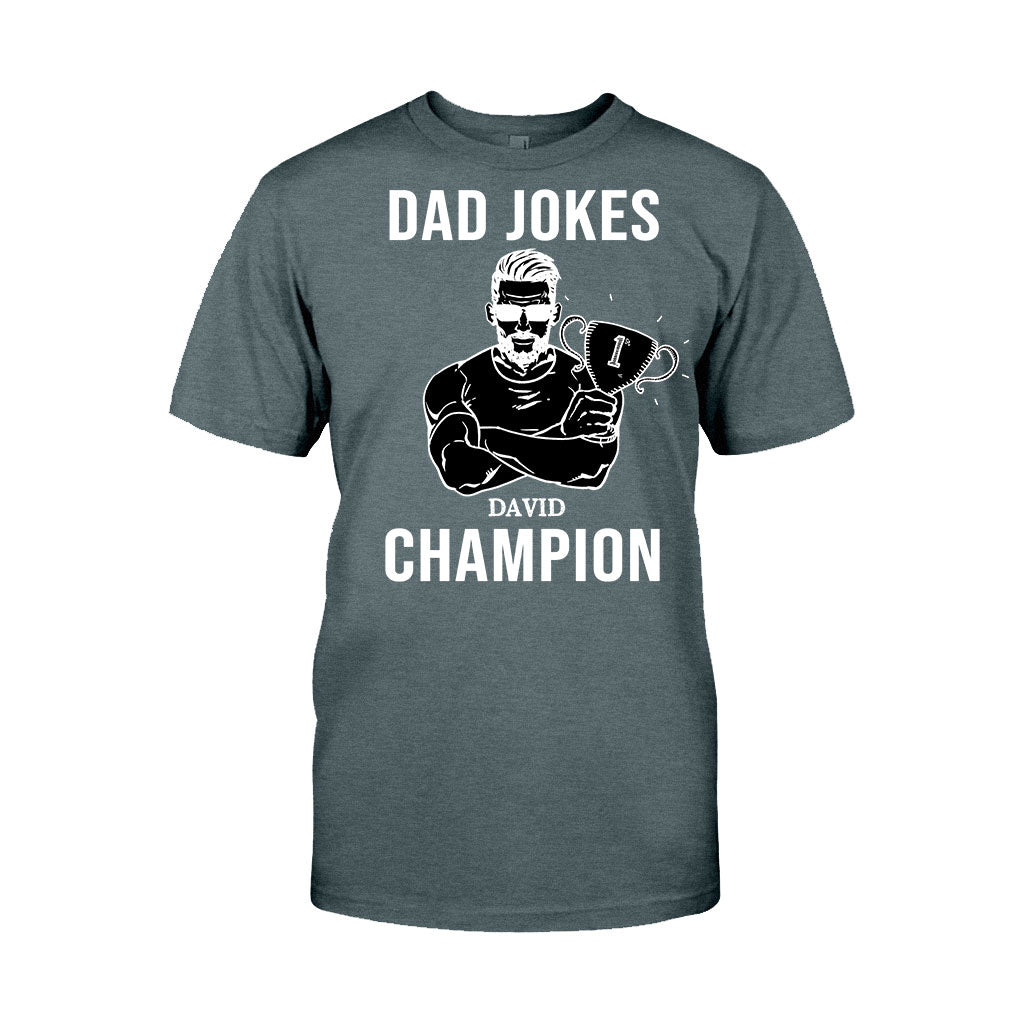 Dad Jokes Champion - Personalized Father's Day T-shirt and Hoodie