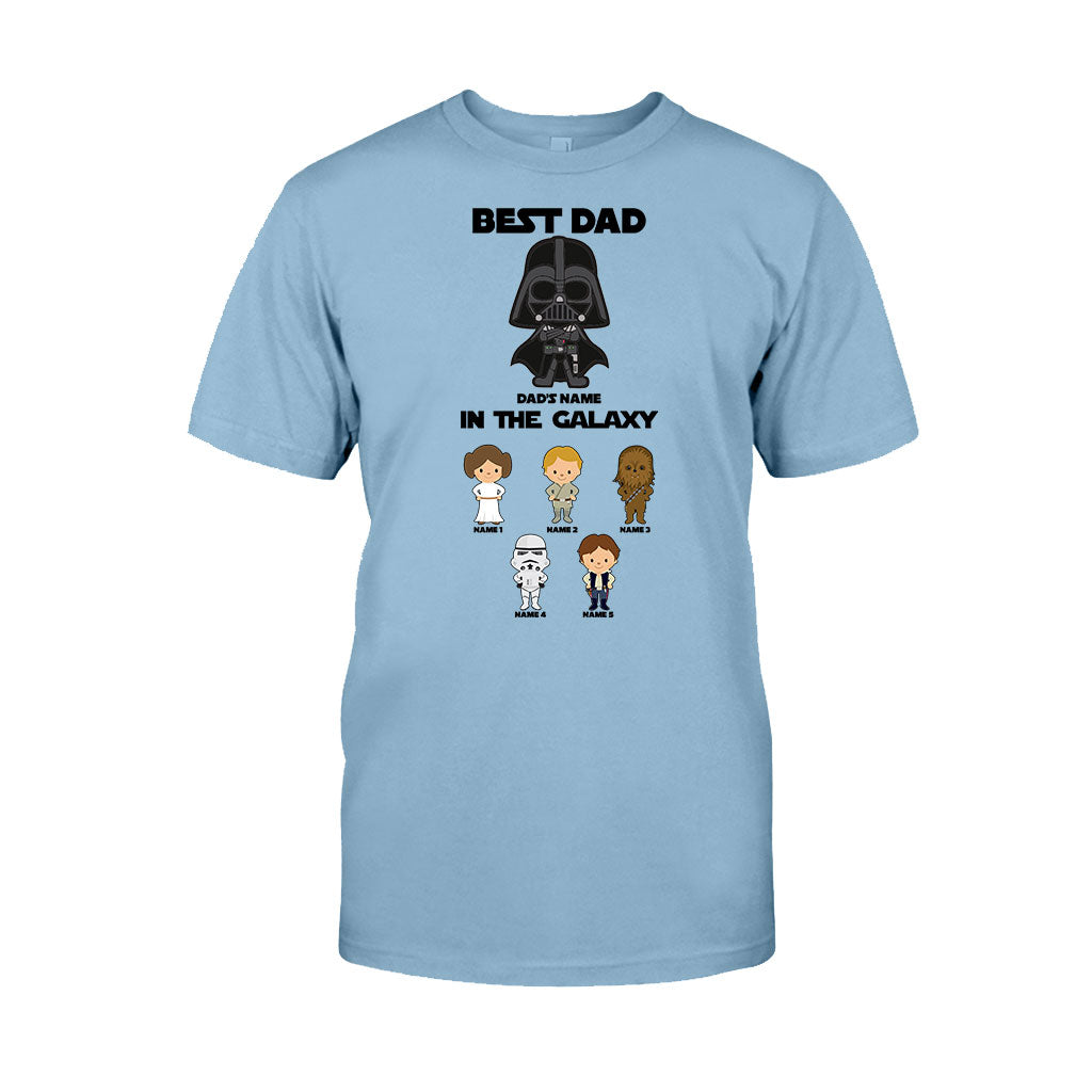 Best Dad In The Galaxy - Personalized Father's Day The Force T-shirt and Hoodie