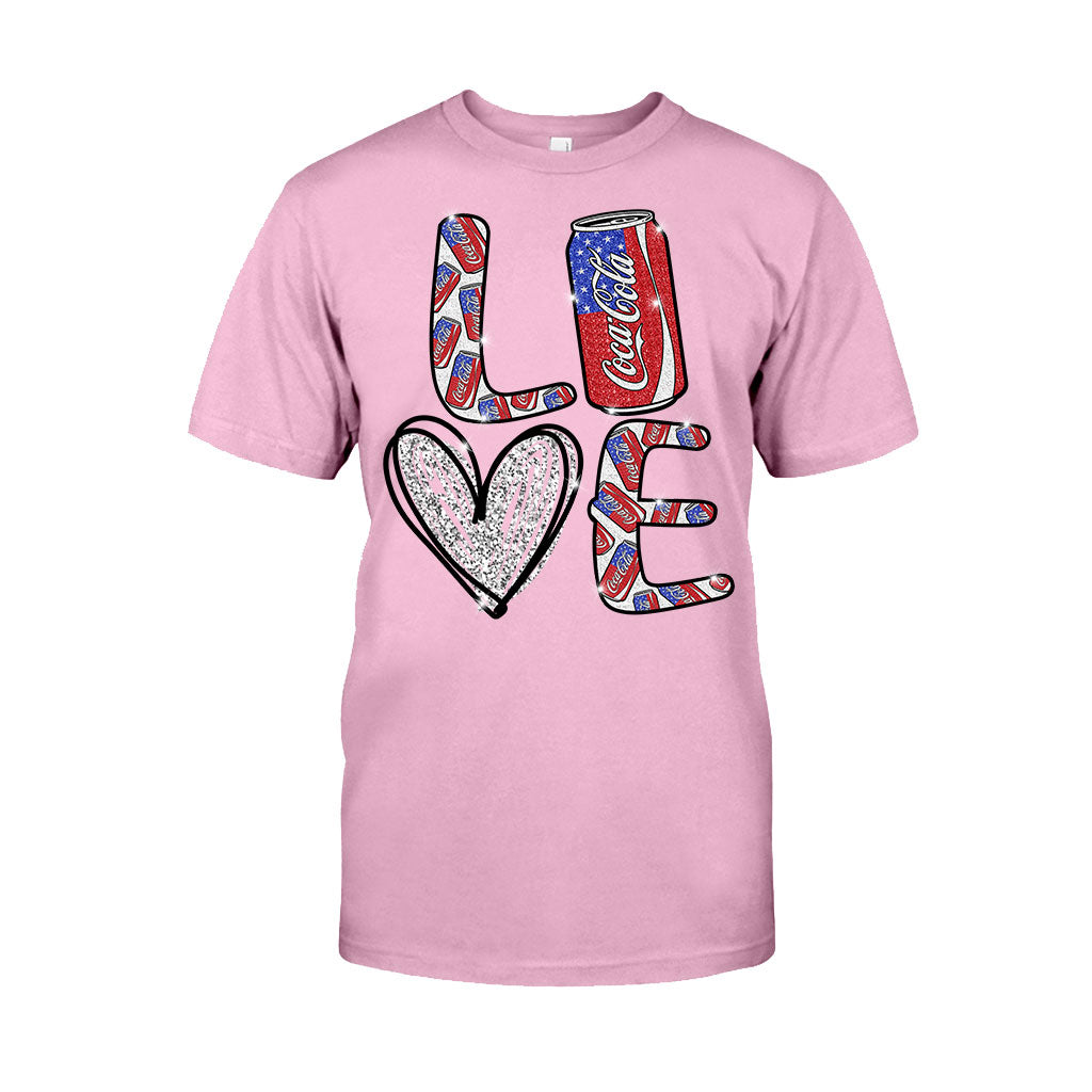 Love Summer Patriotic Carbonated Drink T-shirt and Hoodie