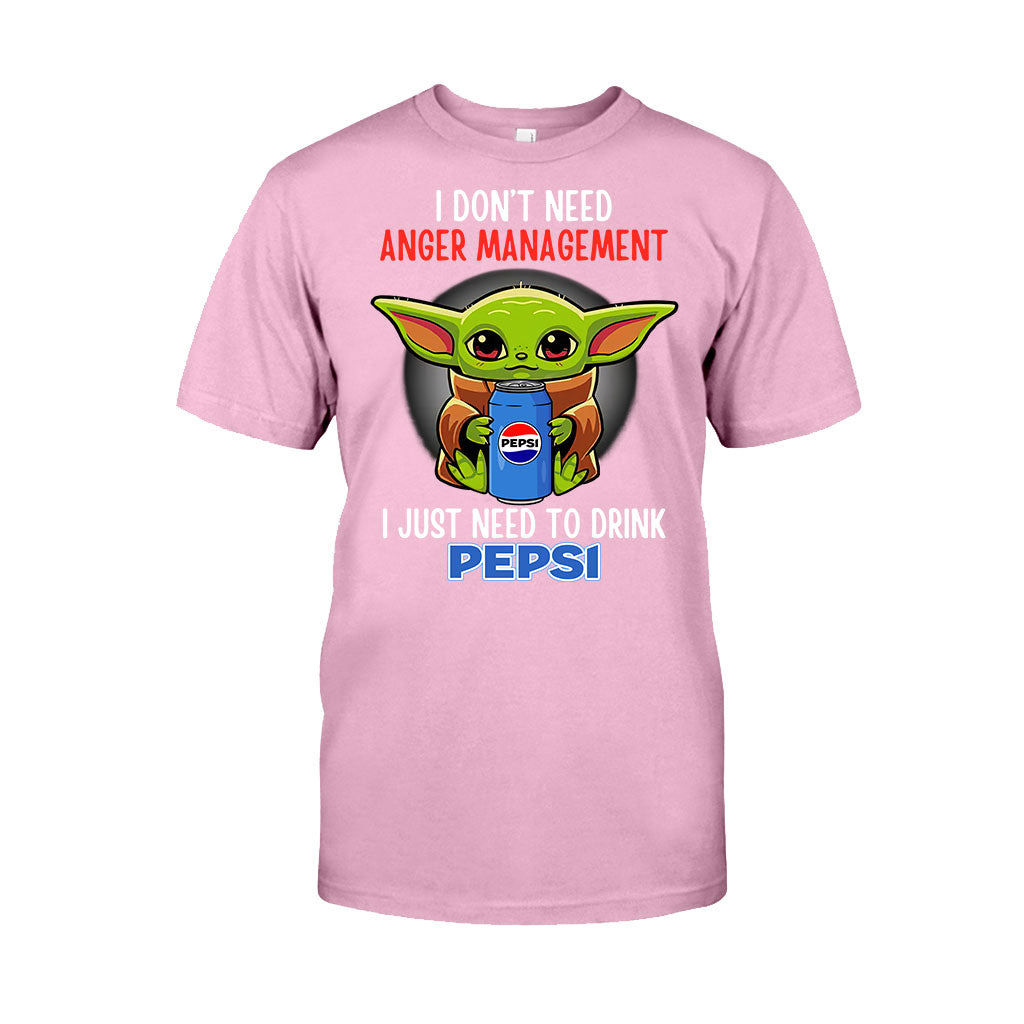 I Don't Need Anger Management Blue Soft Drink T-shirt and Hoodie