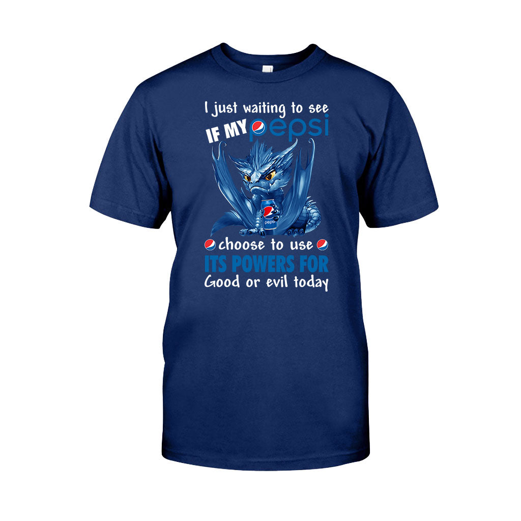 Just Waiting To See - Personalized Blue Soft Drink T-shirt and Hoodie