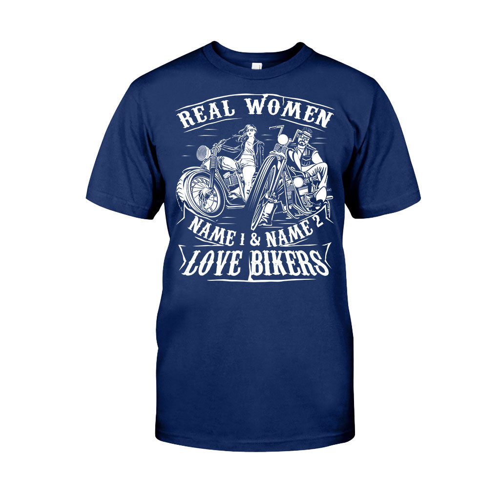 Real Women Love Bikers - Personalized Couple T-shirt and Hoodie