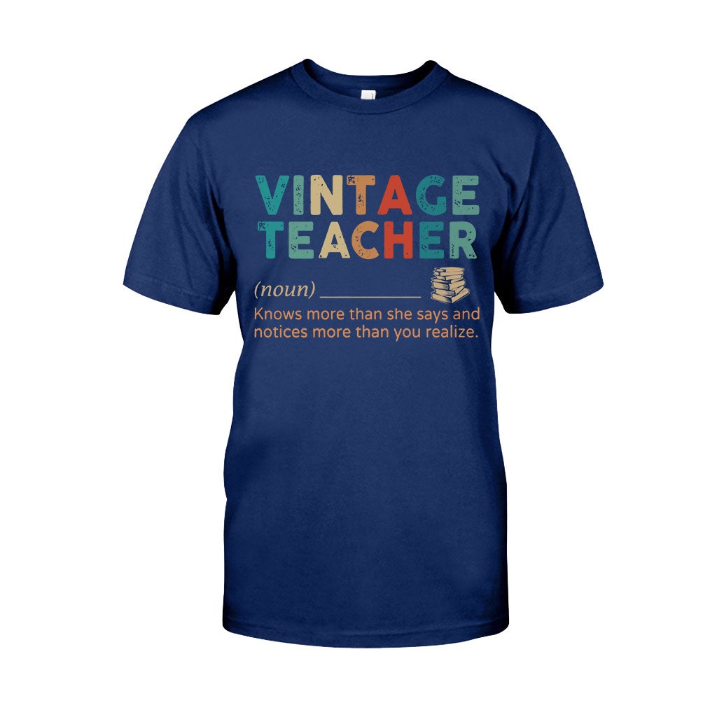 Vintage Teacher T-shirt And Hoodie 062021