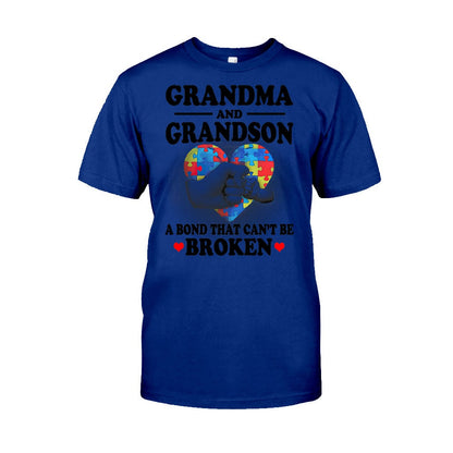 Grandma And Grandson  - Autism Awareness T-shirt And Hoodie 062021