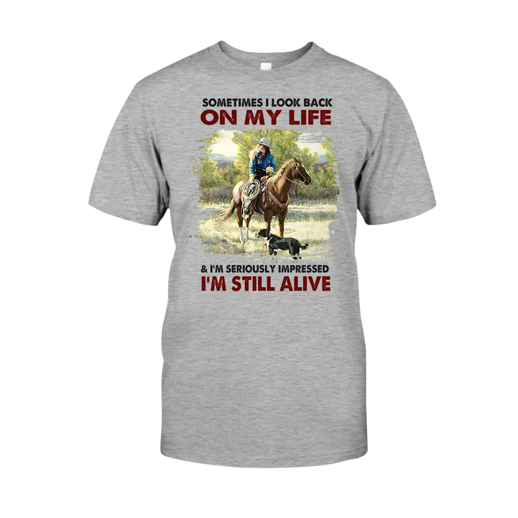 Sometimes I Look Back - Horse T-shirt and Hoodie