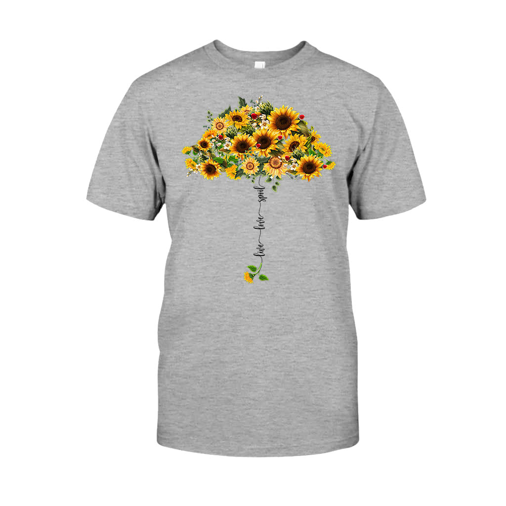 Live Love Spoil Sunflower Umbrella - Personalized Grandma T-shirt and Hoodie 1021