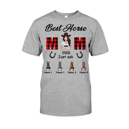 Best Horse Mom Ever - Personalized T-shirt and Hoodie