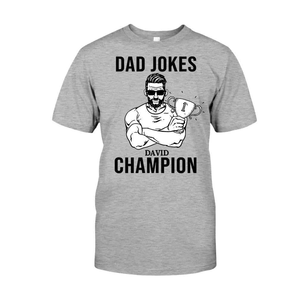 Dad Jokes Champion - Personalized Father's Day T-shirt and Hoodie