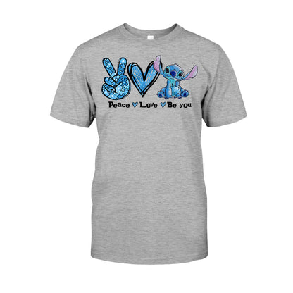 Peace Love Be You - Autism Awareness T-shirt and Hoodie