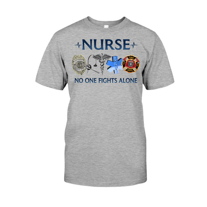 Nurse No One Fights Alone T-shirt And Hoodie 092021