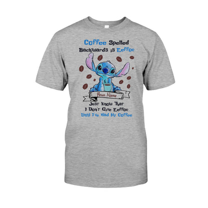 Coffee Spelled Backwards Is Eeffoc - Personalized T-shirt and Hoodie