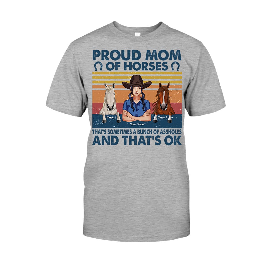 Proud Mom Of A Horse - Personalized T-shirt and Hoodie