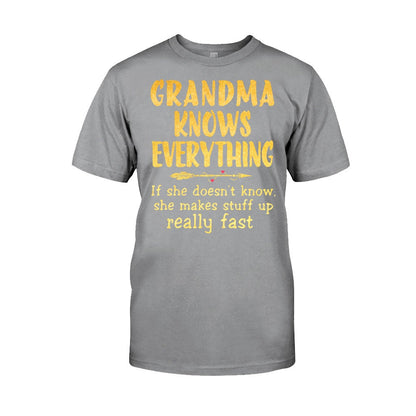 Grandma Knows Everything  T-shirt And Hoodie 072021