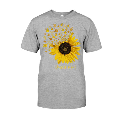 Choose Kind Sunflower - ASL T-shirt and Hoodie 112021