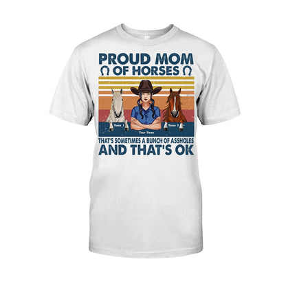 Proud Mom Of A Horse - Personalized T-shirt and Hoodie