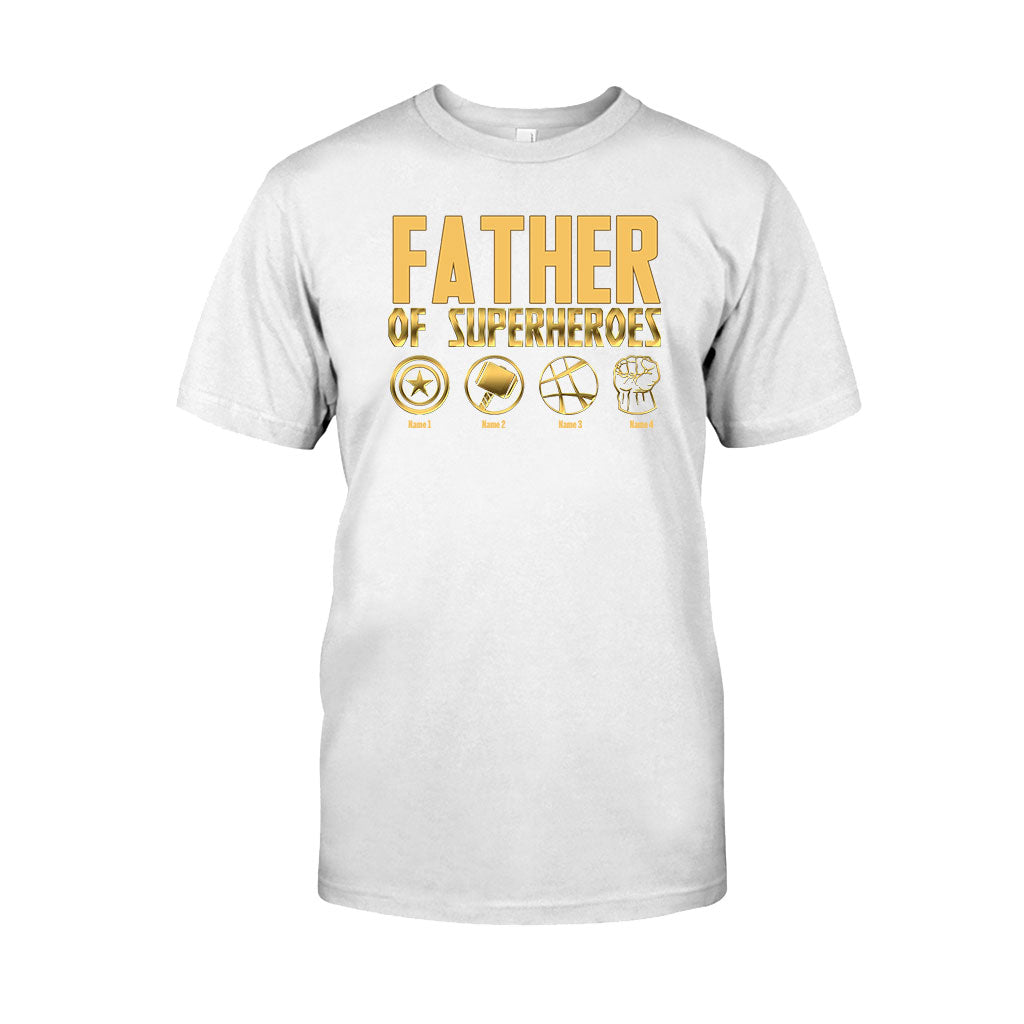 Father Of Superheroes - Personalized Father's Day T-shirt and Hoodie