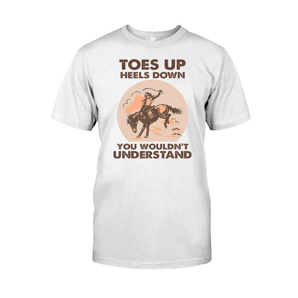 Toes Up Heels Down - Horse T-shirt and Hoodie