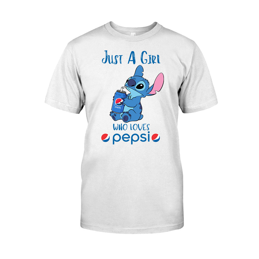 Just A Girl Who Loves - Blue Soft Drink T-shirt and Hoodie