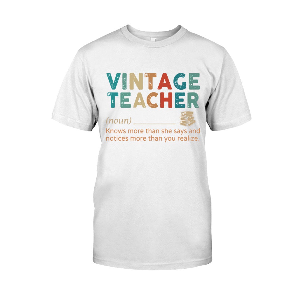 Vintage Teacher T-shirt And Hoodie 062021