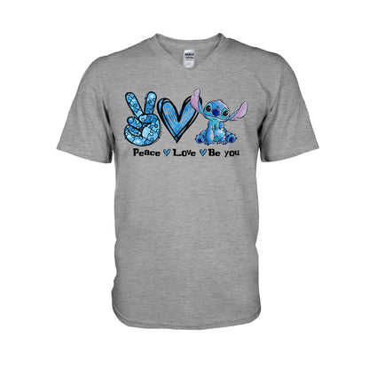 Peace Love Be You - Autism Awareness T-shirt and Hoodie