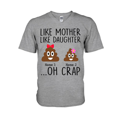 Like Mother Like Daughter - Personalized Mother's Day Father's Day T-shirt and Hoodie