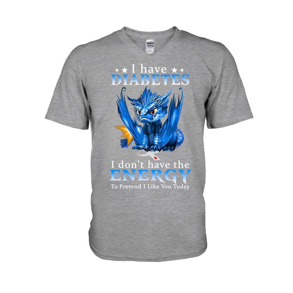 I Don't Have The Energy Diabetes Awareness T-shirt and Hoodie