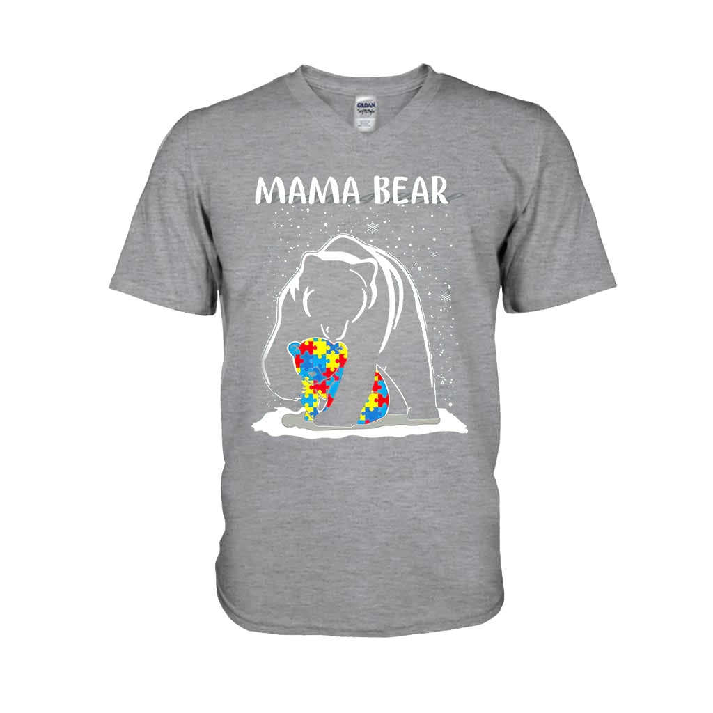 Mama Bear - Autism Awareness T-shirt and Hoodie 112021