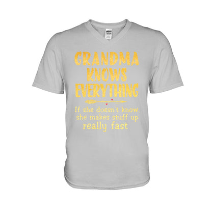 Grandma Knows Everything  T-shirt And Hoodie 072021