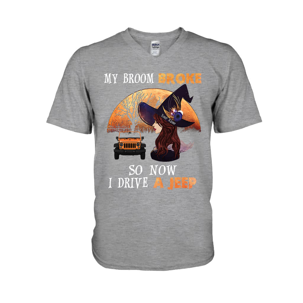 Some Witches Don't Like Brooms - Personalized Halloween Car T-shirt and Hoodie