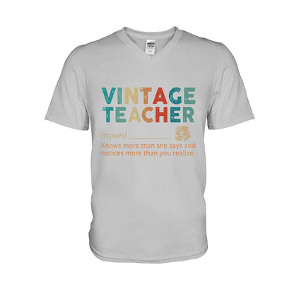 Vintage Teacher T-shirt And Hoodie 062021