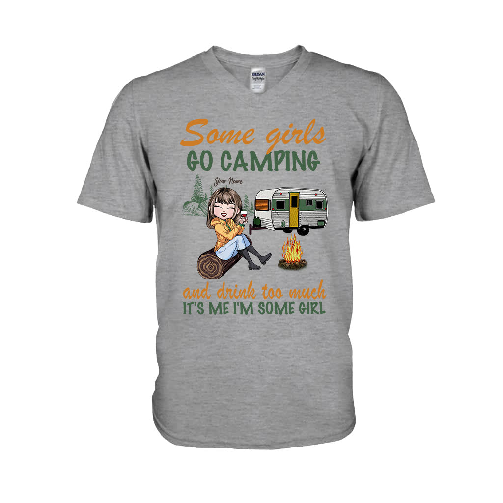 Some Girls Go Camping And Drink Too Much - Personalized T-shirt and Hoodie