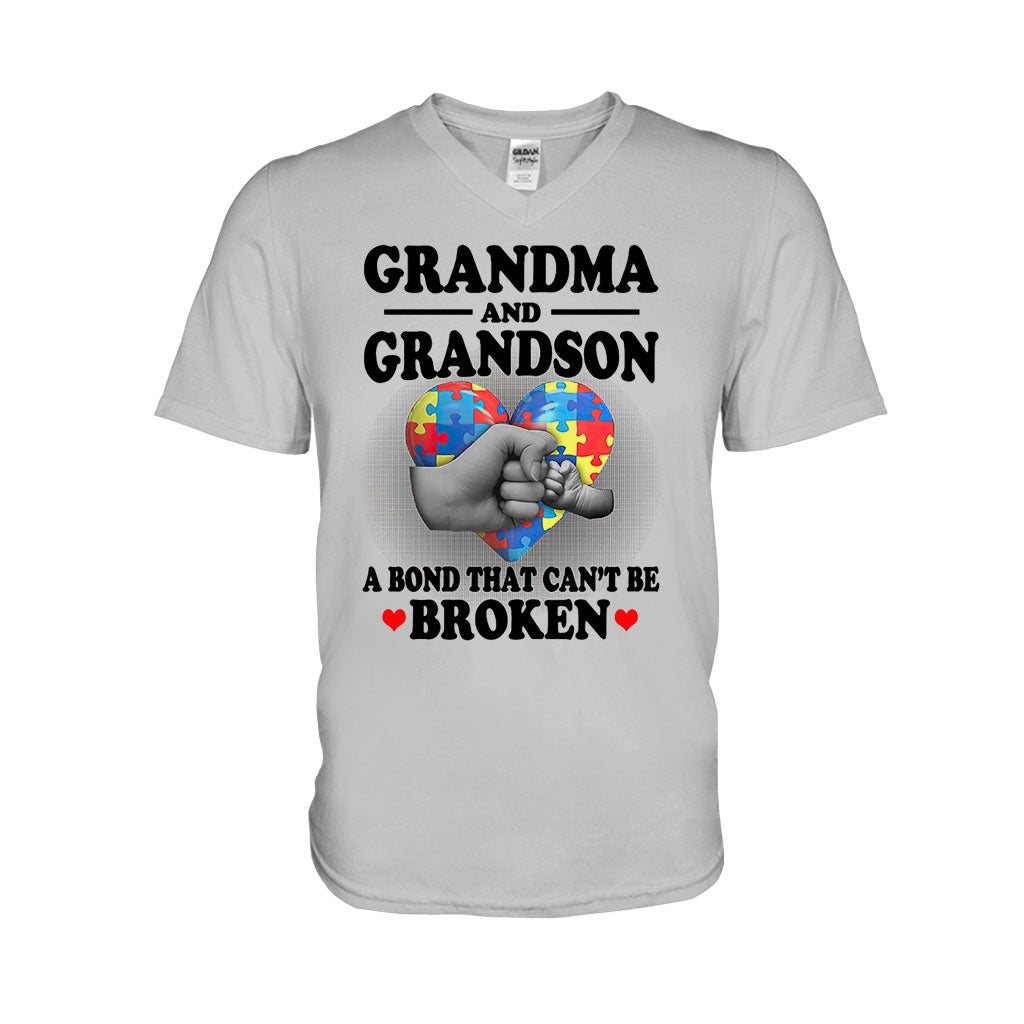 Grandma And Grandson  - Autism Awareness T-shirt And Hoodie 062021