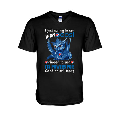 Just Waiting To See - Personalized Blue Soft Drink T-shirt and Hoodie