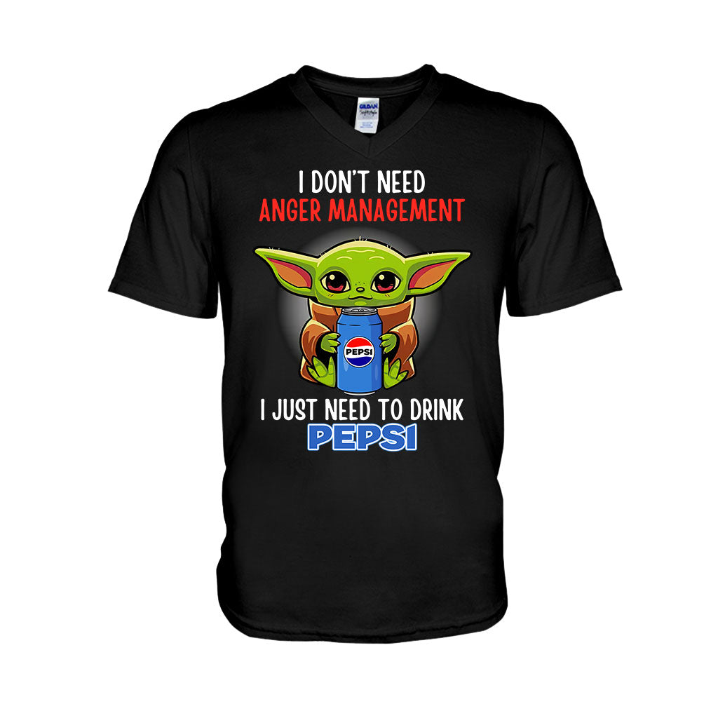 I Don't Need Anger Management Blue Soft Drink T-shirt and Hoodie