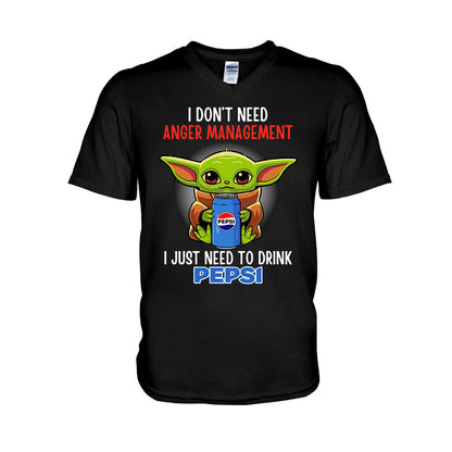 I Don't Need Anger Management Blue Soft Drink T-shirt and Hoodie