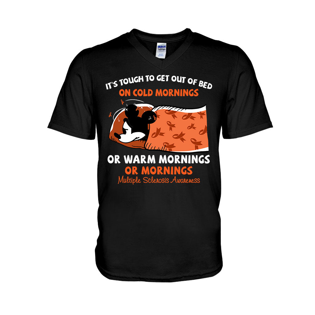 It's Tough To Get Out Of Bed - Orange March Multiple Sclerosis Awareness T-shirt and Hoodie