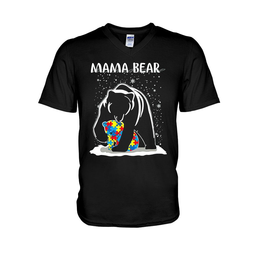 Mama Bear - Autism Awareness T-shirt and Hoodie 112021