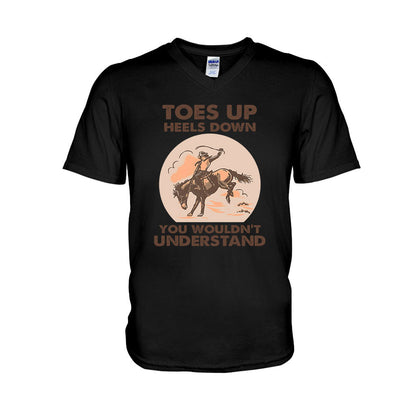 Toes Up Heels Down - Horse T-shirt and Hoodie