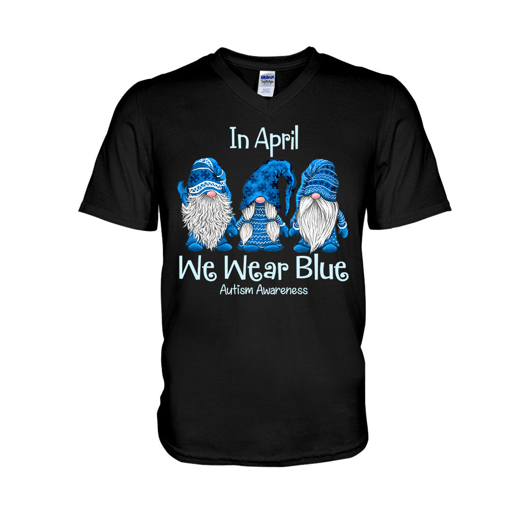 In April We Wear Blue - Autism Awareness T-shirt and Hoodie 1121