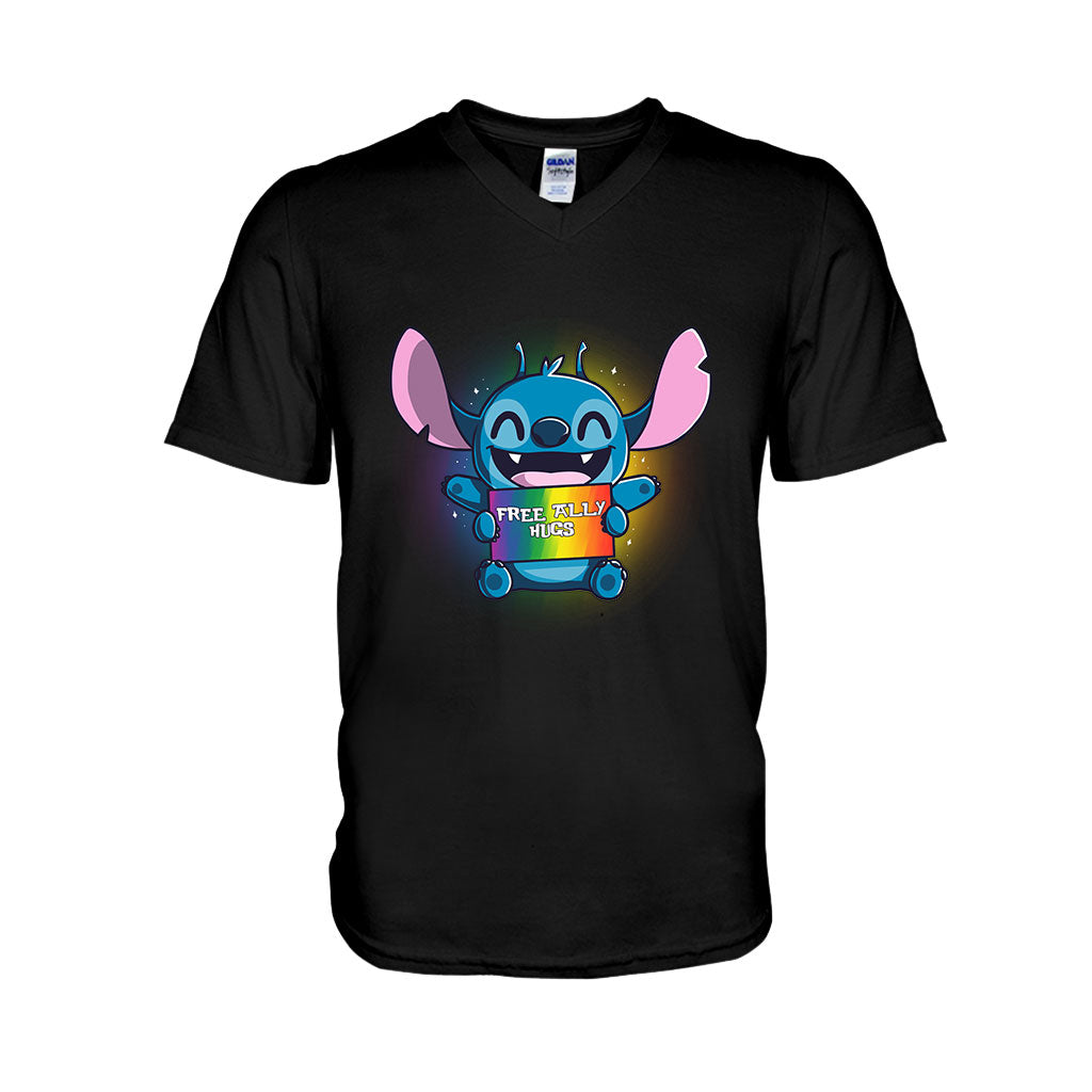 Free Ally Hugs - LGBT Support T-shirt and Hoodie