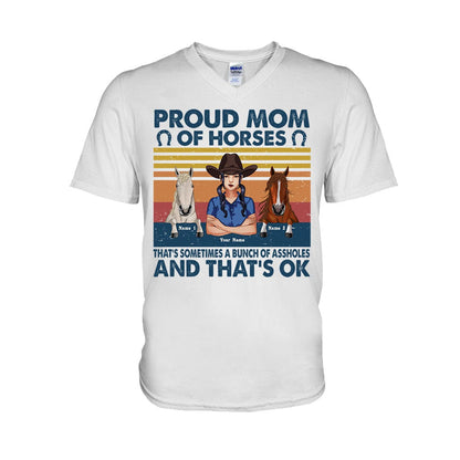 Proud Mom Of A Horse - Personalized T-shirt and Hoodie