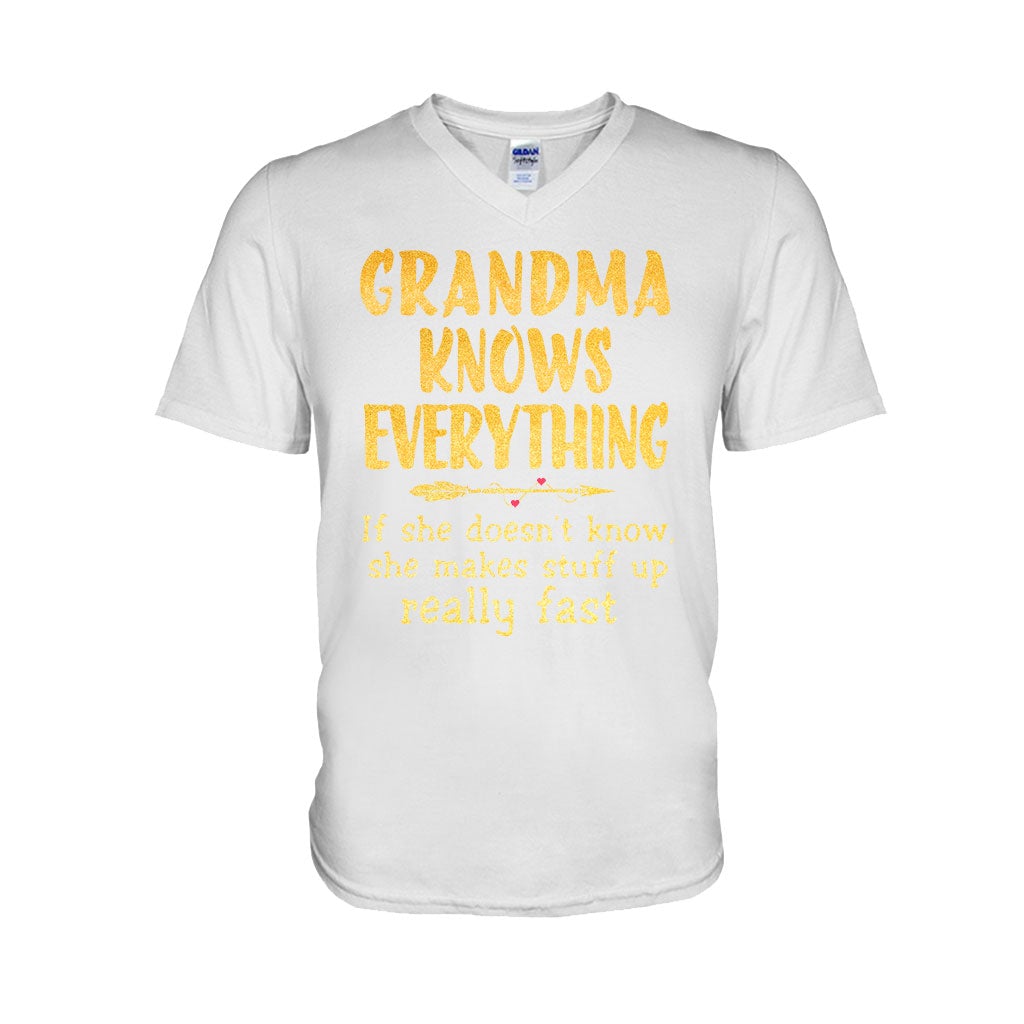 Grandma Knows Everything  T-shirt And Hoodie 072021